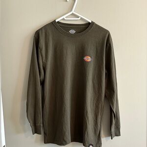 Dickies Olive Green Men's Long Sleeve Tee